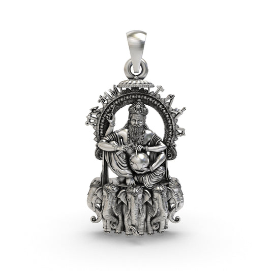 Divine Vishvakarma 925 Silver Pendant