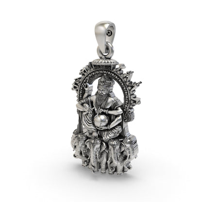 Divine Vishvakarma 925 Silver Pendant