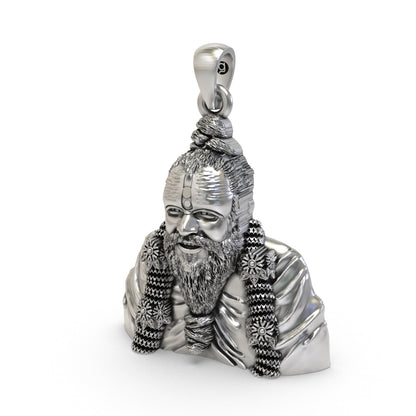 Premanand Ji Maharaj 925 Silver Pendant