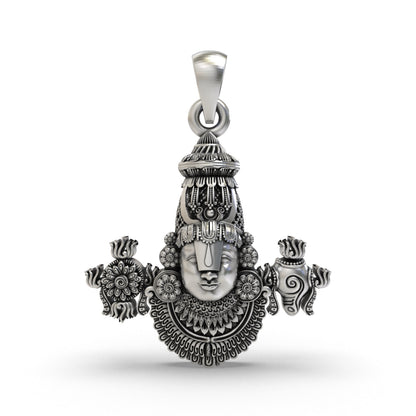 Tirupati Balaji 925 Silver Pendant