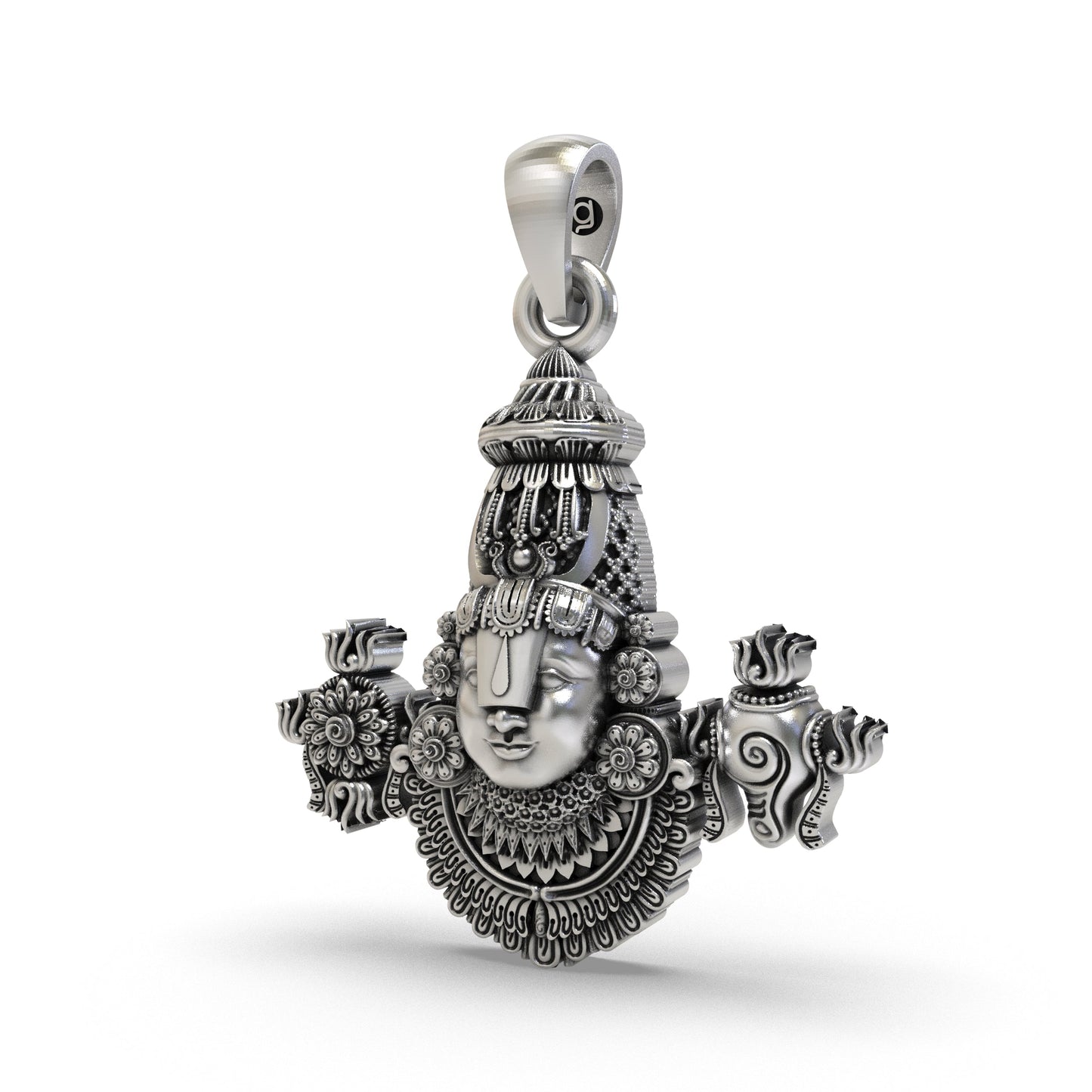 Tirupati Balaji 925 Silver Pendant