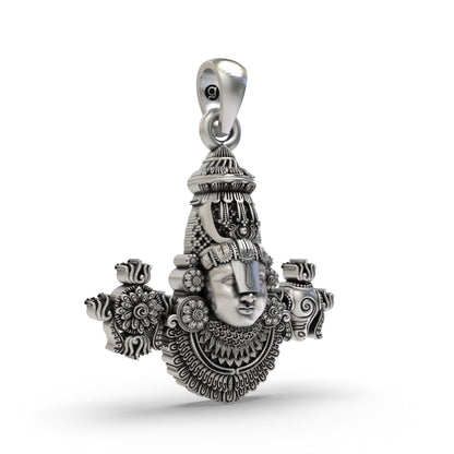 Tirupati Balaji 925 Silver Pendant