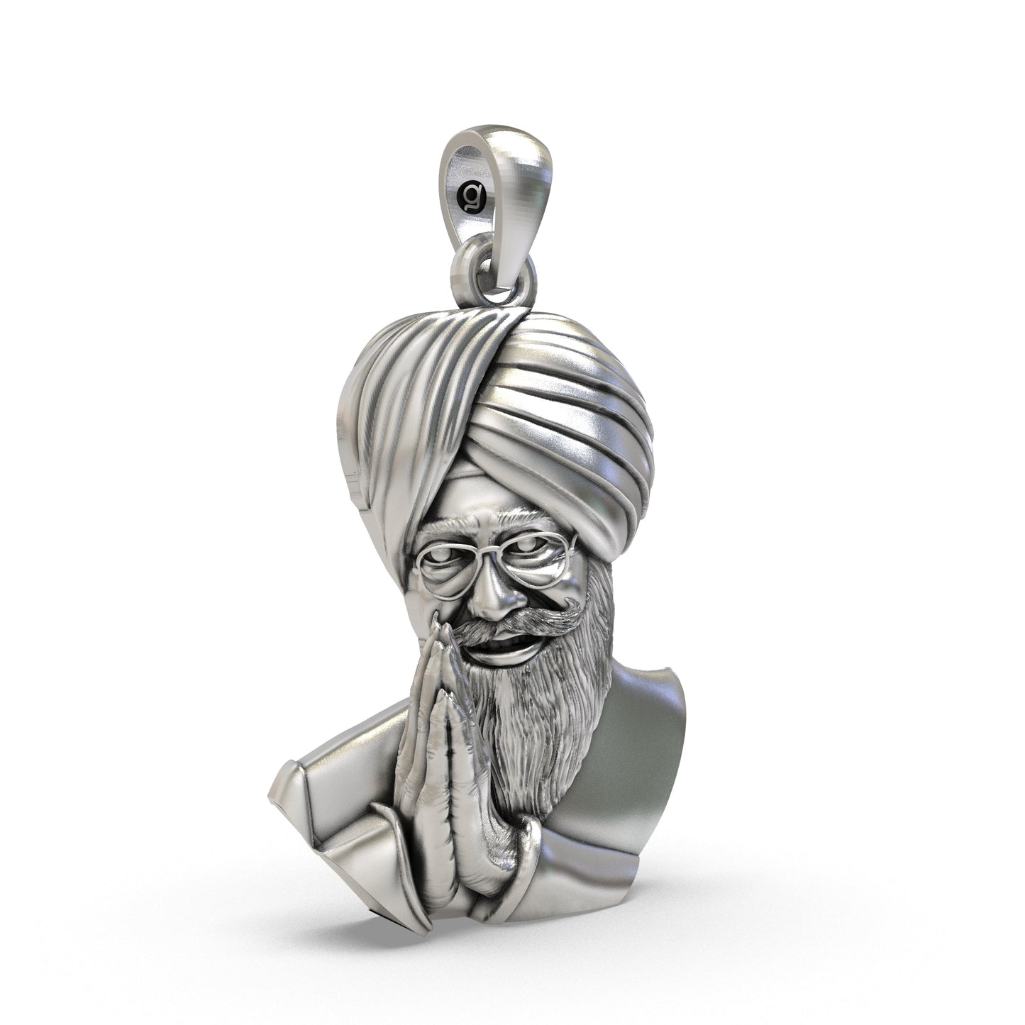 925 Silver Baba Gurinder Singh Ji Spiritual Blessings Pendant