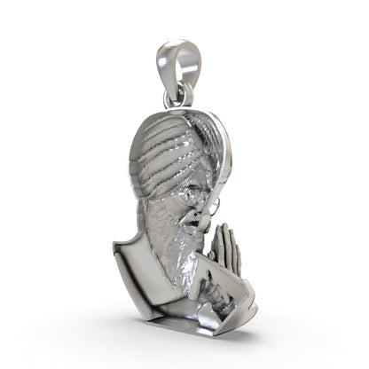 925 Silver Baba Gurinder Singh Ji Spiritual Blessings Pendant