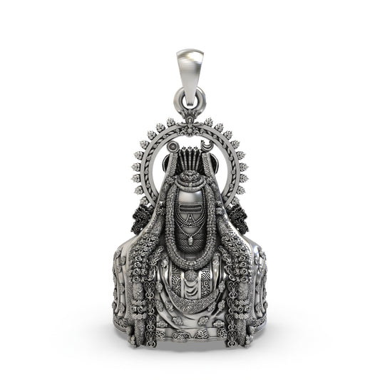 925 Silver Arunachala Shiva Lingam Pendant – Sacred Lord Shiva Symbol | Tiruvannamalai Devotional Jewelry