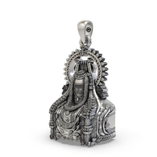 925 Silver Arunachala Shiva Lingam Pendant – Sacred Lord Shiva Symbol | Tiruvannamalai Devotional Jewelry