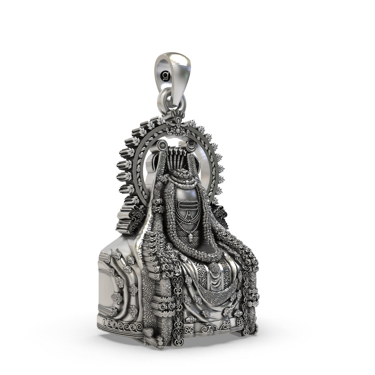 925 Silver Arunachala Shiva Lingam Pendant – Sacred Lord Shiva Symbol | Tiruvannamalai Devotional Jewelry