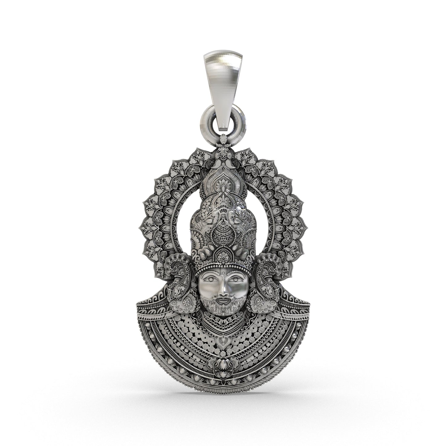 Khatu Shyam Ji 925 Silver Pendant