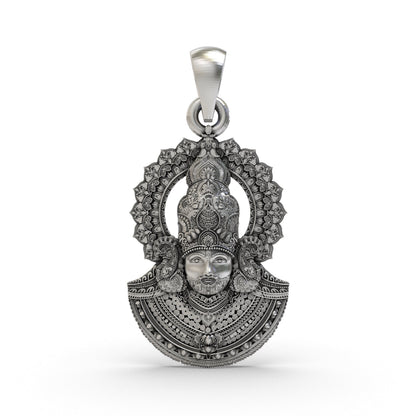 Khatu Shyam Ji 925 Silver Pendant