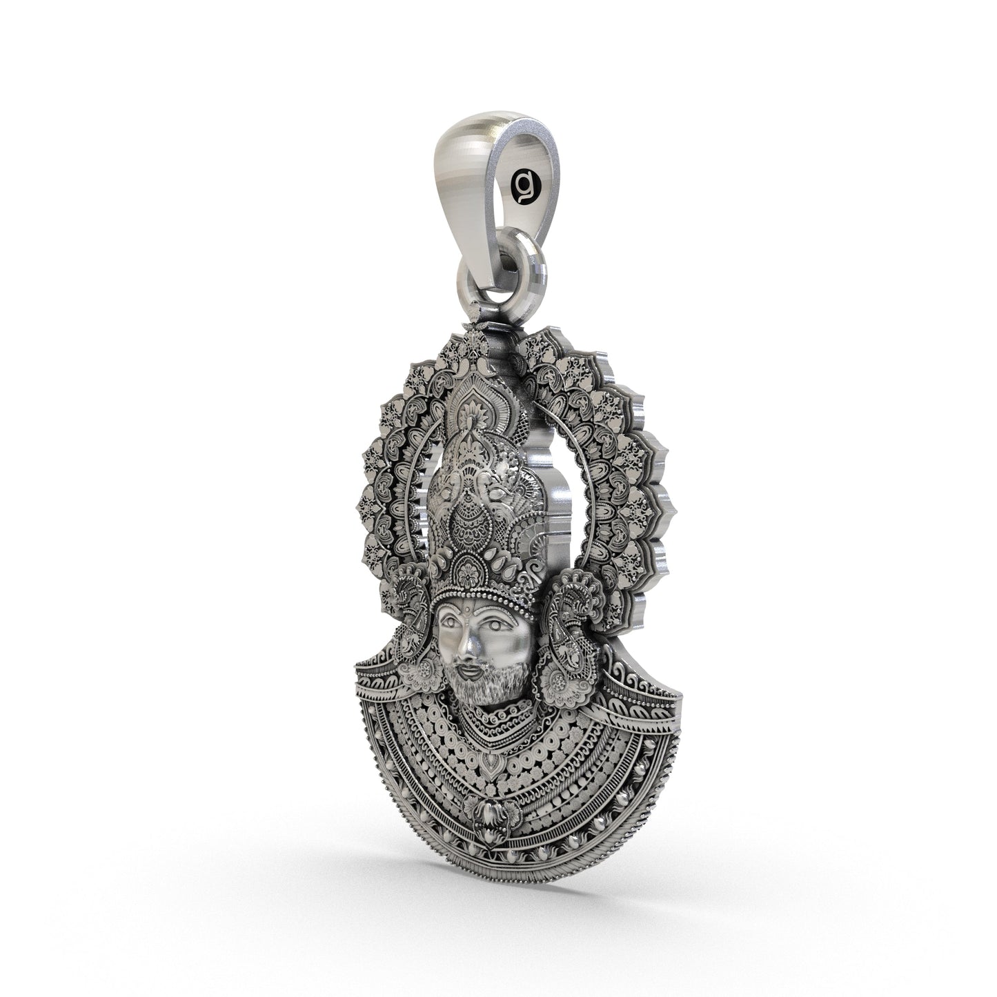 Khatu Shyam Ji 925 Silver Pendant