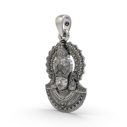 Khatu Shyam Ji 925 Silver Pendant