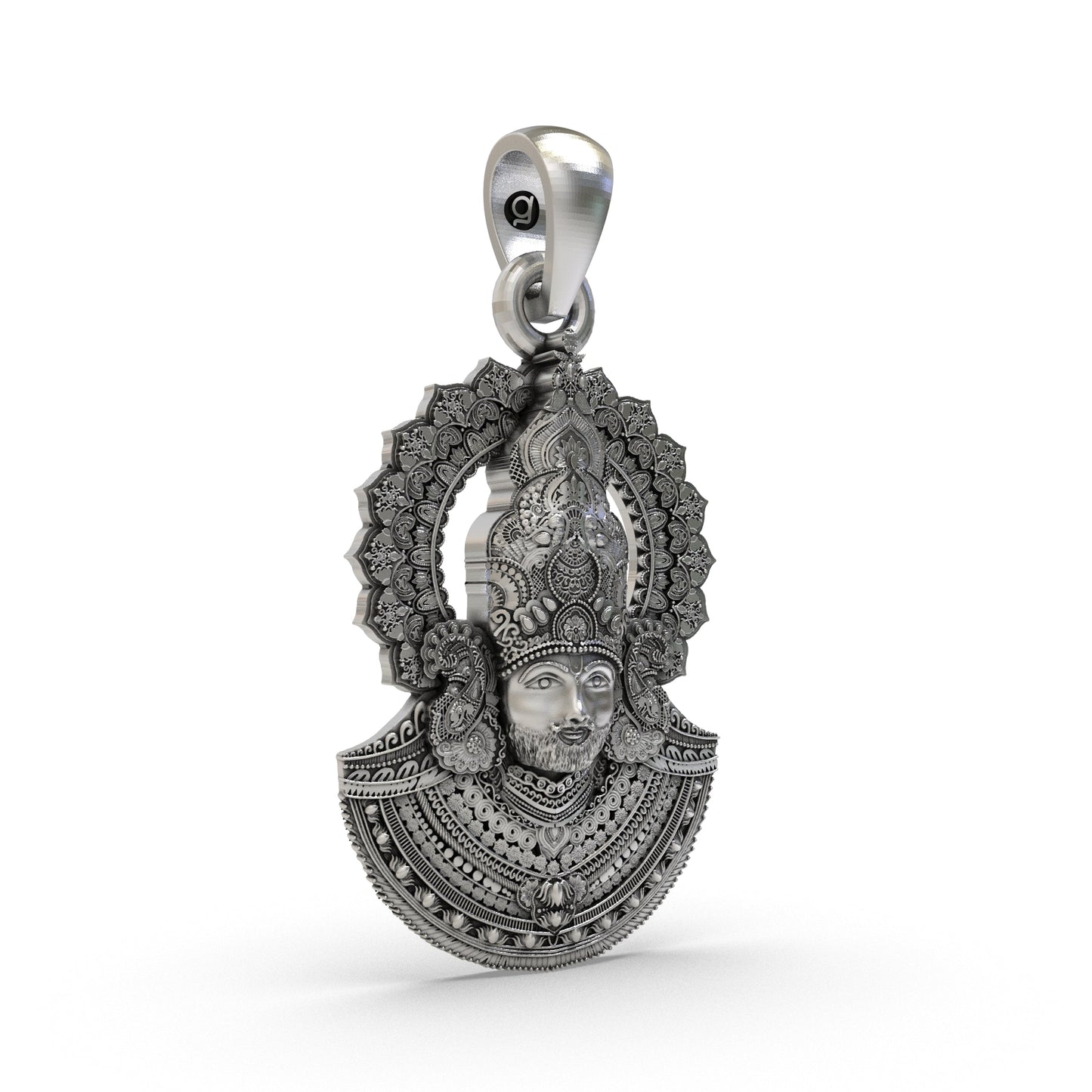 Khatu Shyam Ji 925 Silver Pendant