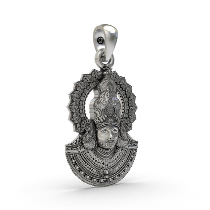 Khatu Shyam Ji 925 Silver Pendant