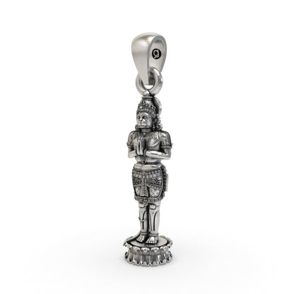 925 Silver Hanumanji Pendant – Lord Hanuman | Divine Strength & Protection Spiritual Jewelry