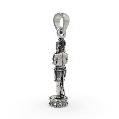 925 Silver Hanumanji Pendant – Lord Hanuman | Divine Strength & Protection Spiritual Jewelry