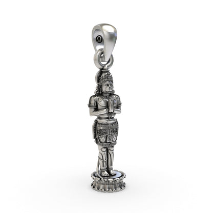 925 Silver Hanumanji Pendant – Lord Hanuman | Divine Strength & Protection Spiritual Jewelry