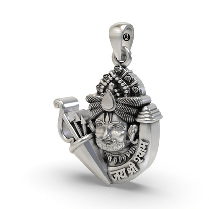 925 Silver Khatu Shyam Ji Pendant – Shyam Baba | Indian Devotional Sterling Silver Jewelry