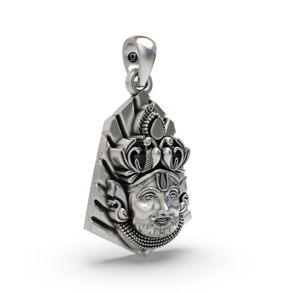 925 Sterling Silver Shyam Baba Pendant – Khatu Shyam Ji Devotional Jewelry | Gift for Bhakts