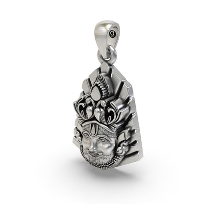 925 Sterling Silver Shyam Baba Pendant – Khatu Shyam Ji Devotional Jewelry | Gift for Bhakts