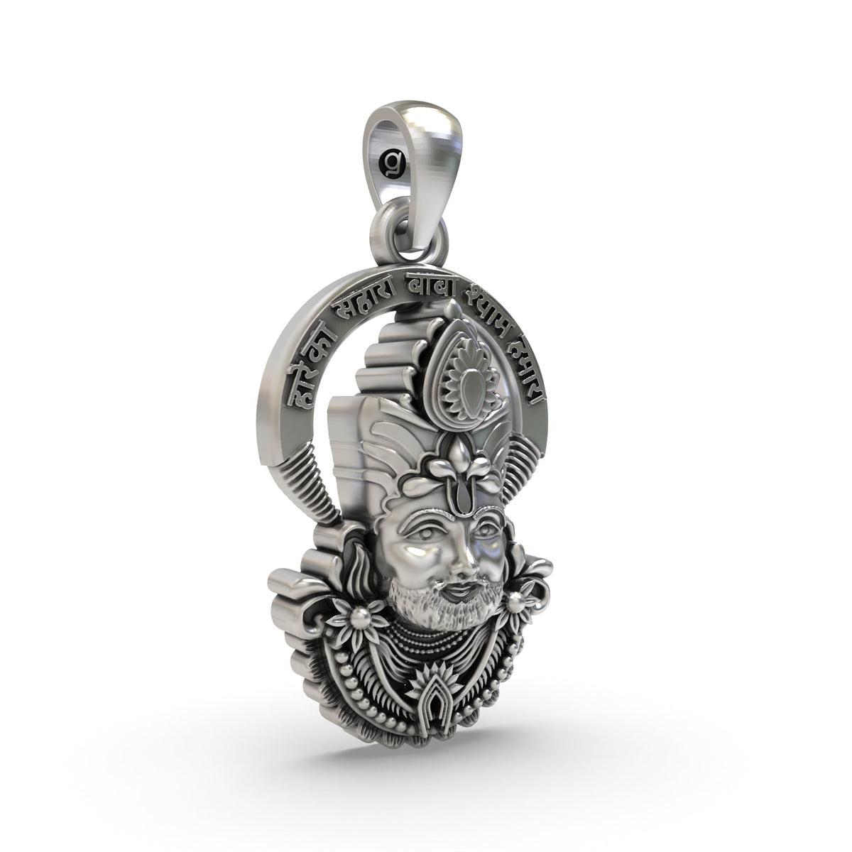 925 Silver Shyam Baba Face Pendant – Khatu Shyam Ji | Powerful Spiritual & Devotional Jewelry