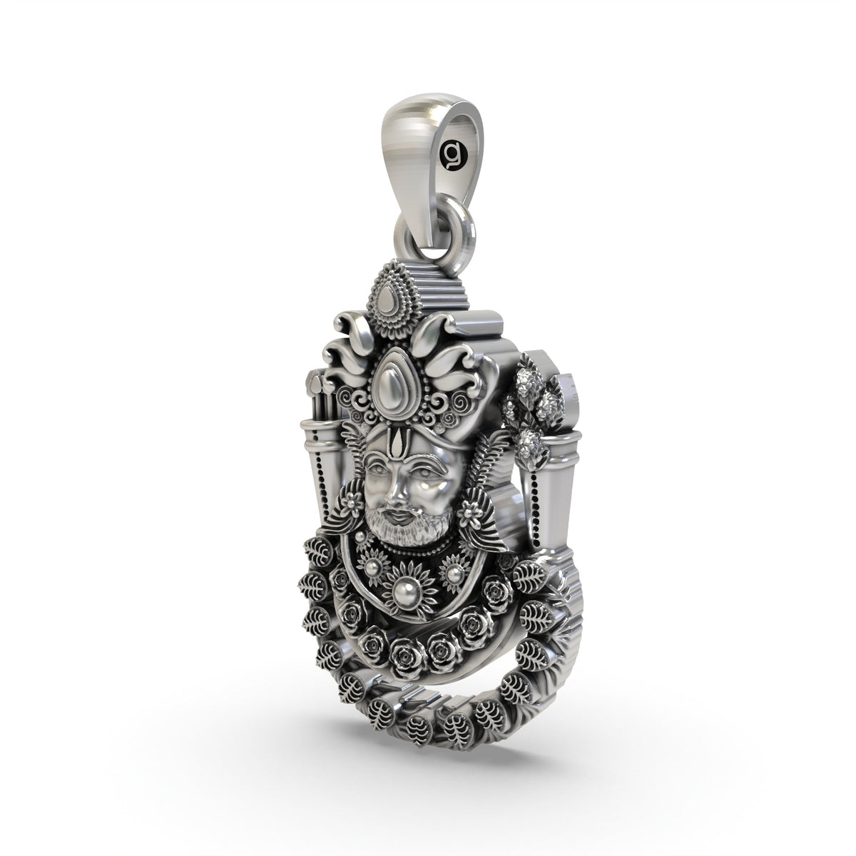 925 Silver Khatu Shyam Ji Pendant | Handcrafted Divine Jewelry | Shukan