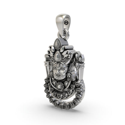 925 Silver Khatu Shyam Ji Pendant | Handcrafted Divine Jewelry | Shukan