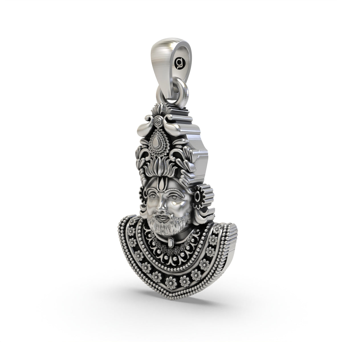 925 Silver Khatu Shyam Pendant – Shyam Baba | Devotional Jewelry for Men & Women