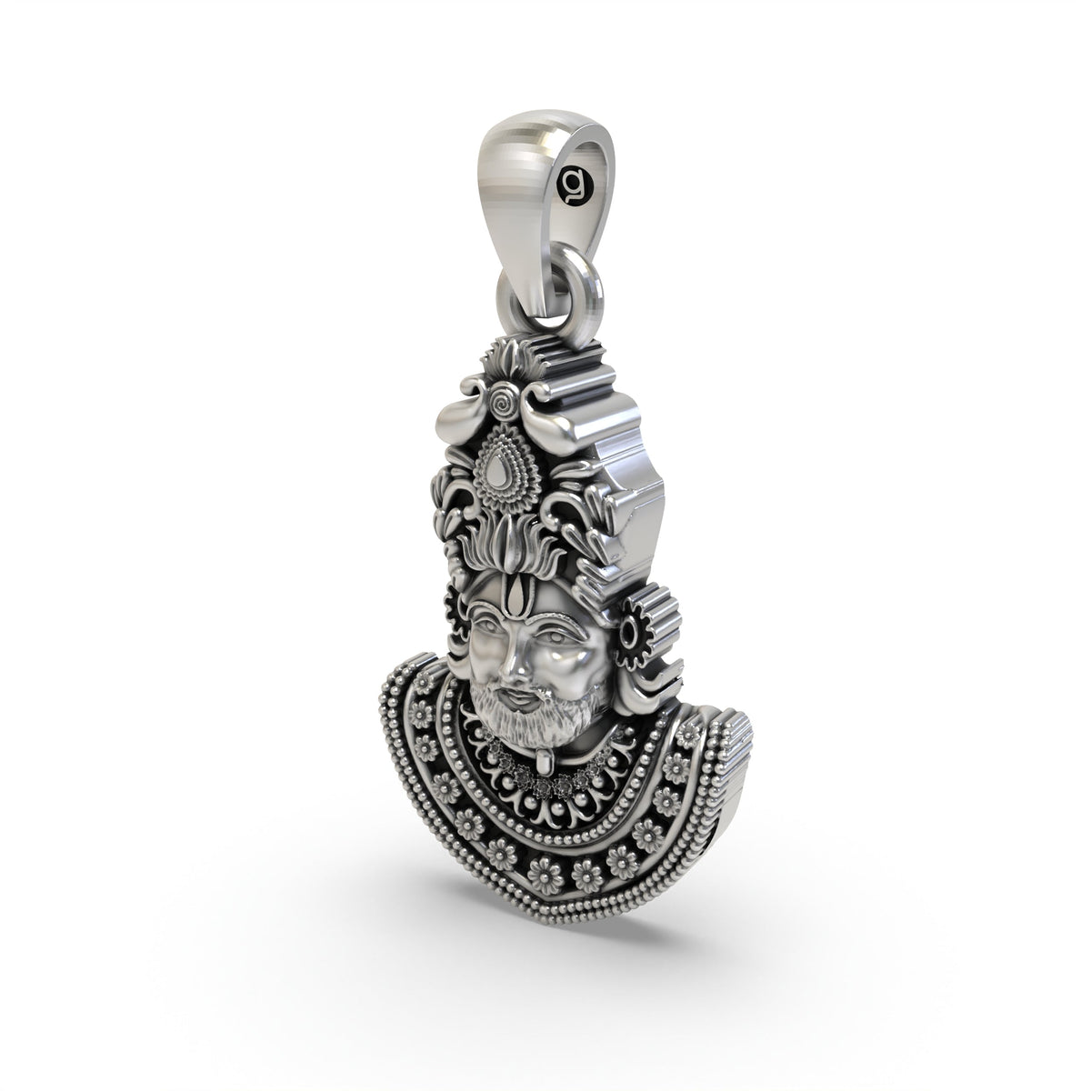 925 Silver Khatu Shyam Pendant – Shyam Baba | Devotional Jewelry for Men & Women