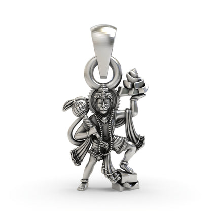 925 Silver Hanumanji Sanjeevani Parvat Pendant | Divine St925 Silver Hanumanji Sanjeevani Parvat Pendant | Divine Strength Jewelry | Shukan Jewellersrength Jewelry | Shukan