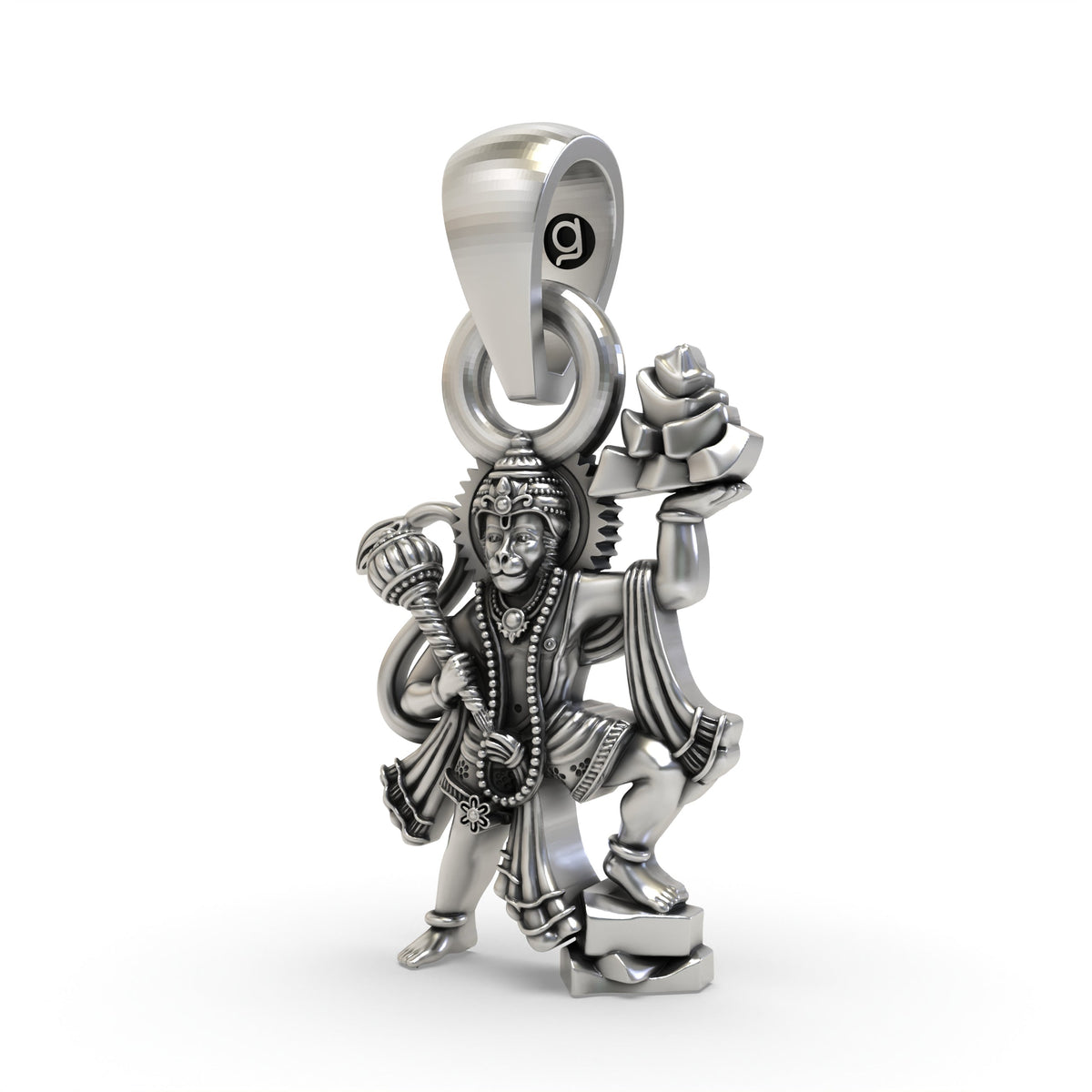 925 Silver Hanumanji Sanjeevani Parvat Pendant | Divine St925 Silver Hanumanji Sanjeevani Parvat Pendant | Divine Strength Jewelry | Shukan Jewellersrength Jewelry | Shukan
