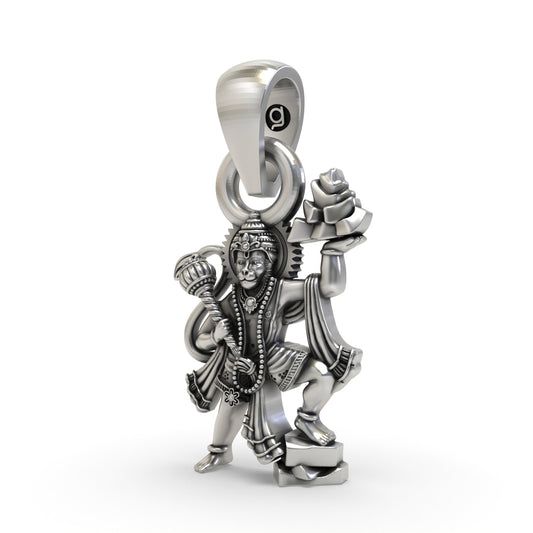 925 Silver Hanumanji Sanjeevani Parvat Pendant | Divine St925 Silver Hanumanji Sanjeevani Parvat Pendant | Divine Strength Jewelry | Shukan Jewellersrength Jewelry | Shukan