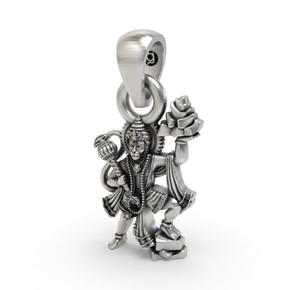 925 Silver Hanumanji Sanjeevani Parvat Pendant | Divine St925 Silver Hanumanji Sanjeevani Parvat Pendant | Divine Strength Jewelry | Shukan Jewellersrength Jewelry | Shukan