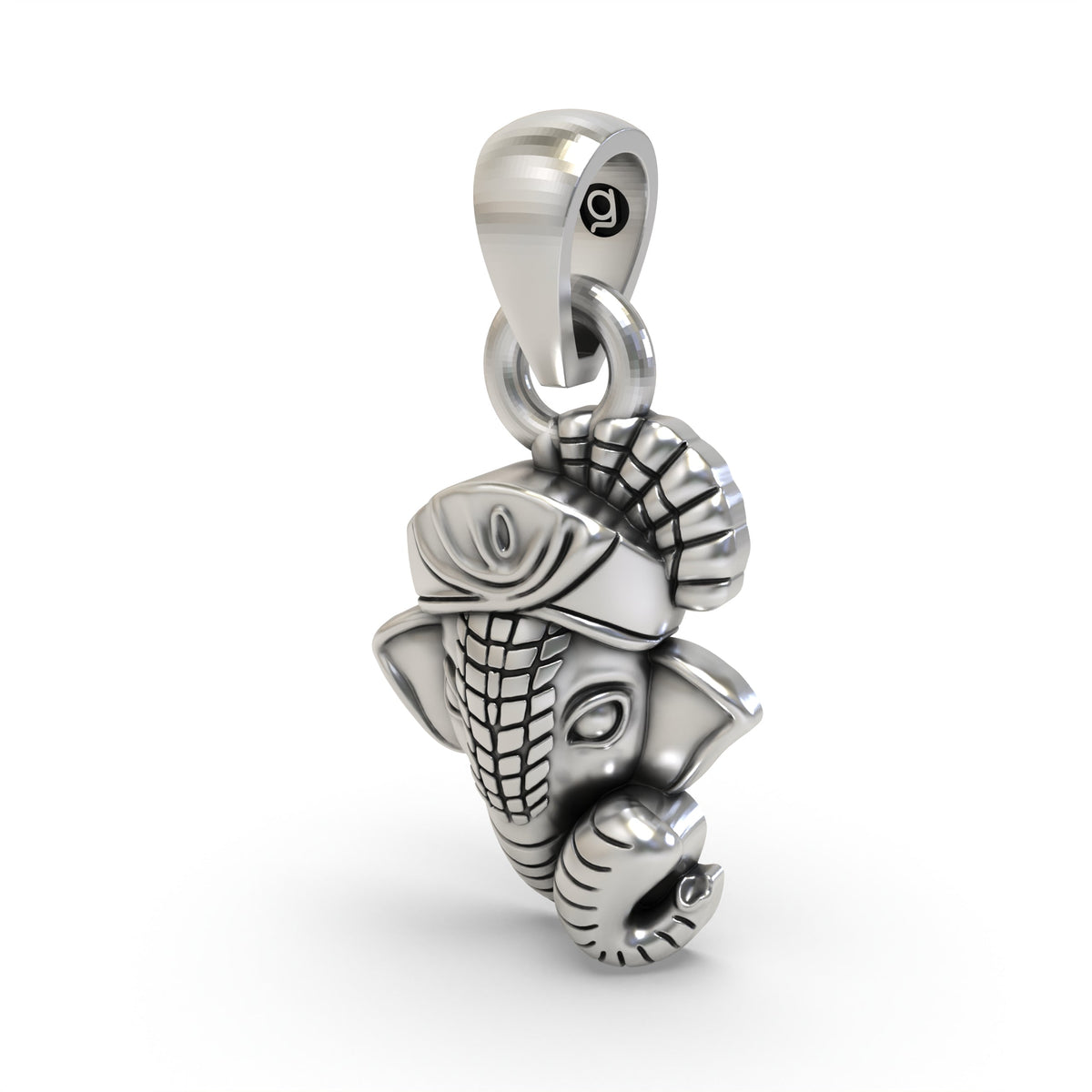 925 Silver Ganesha Face Pendant | Wisdom & Blessings Jewelry