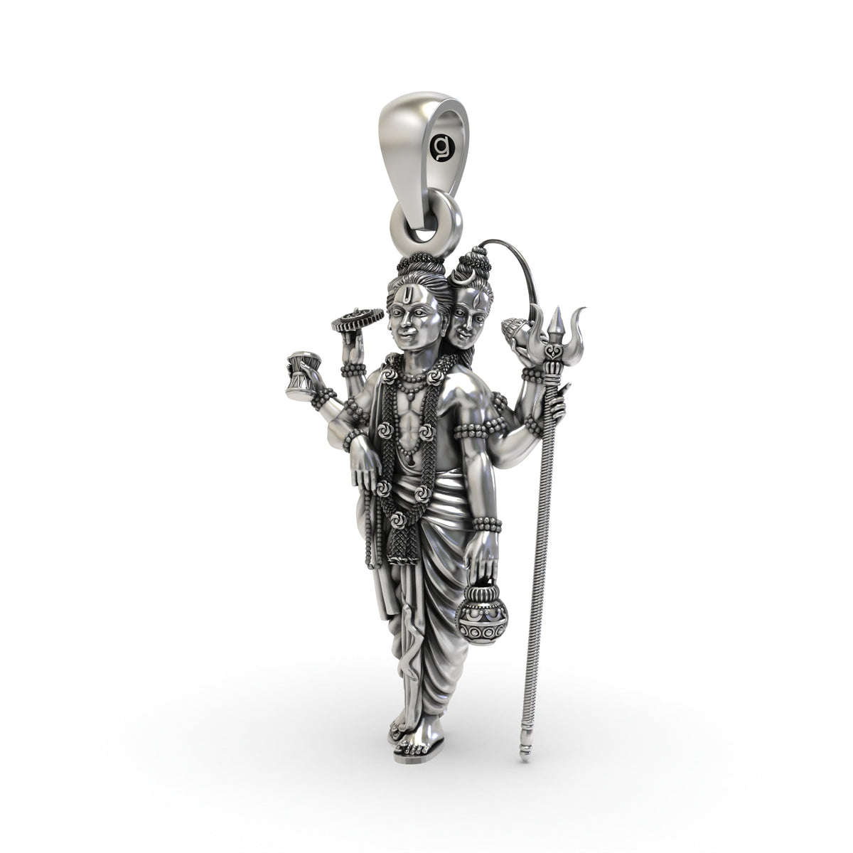 925 Silver Guru Dattatreya Pendant | Tridev Spiritual Jewelry