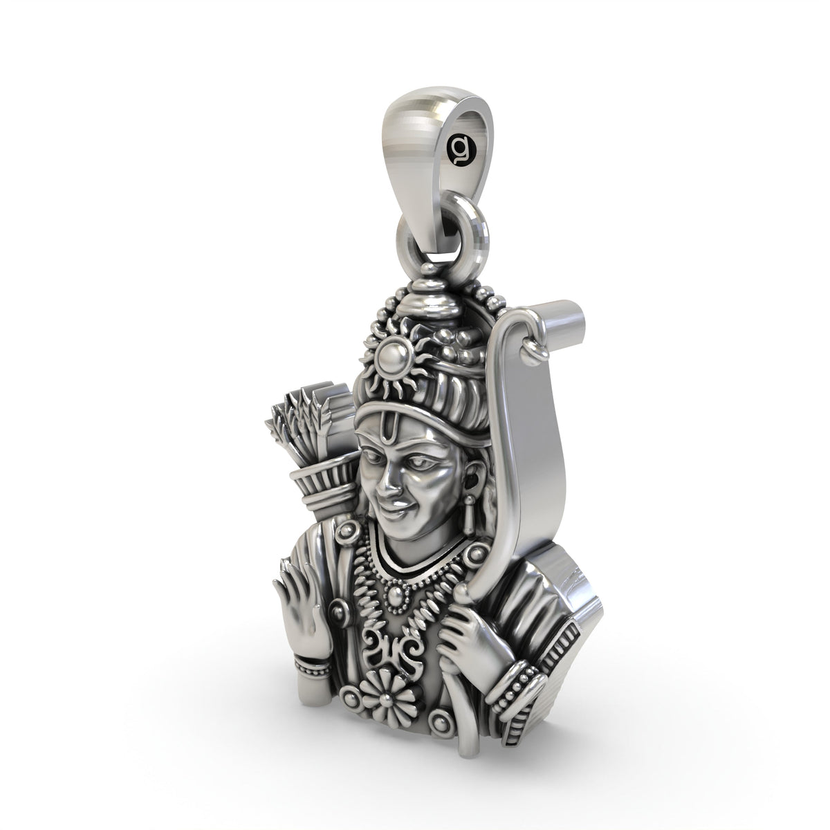 925 Silver Lord Ram Pendant | Shri Ram Devotional Jewelry