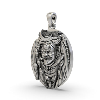 925 Silver Kaal Bhairav Pendant – Sacred Shiva Protection Locket