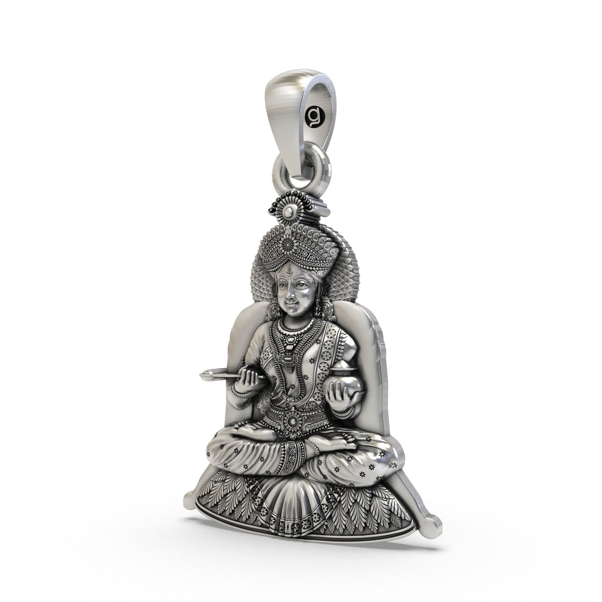 925 Silver Maa Annapurna Devi Pendant – Sacred Nourishment Locket