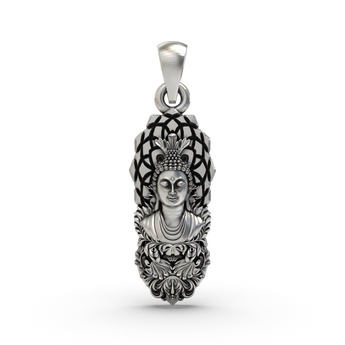 925 Silver Buddha Pendant | Spiritual Zen Meditation Jewelry for Men & Women