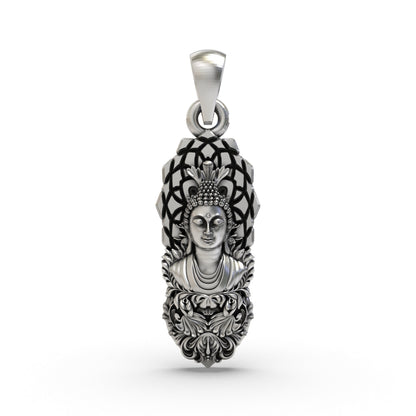 925 Silver Buddha Pendant | Spiritual Zen Meditation Jewelry for Men & Women