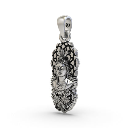 925 Silver Buddha Pendant | Spiritual Zen Meditation Jewelry for Men & Women