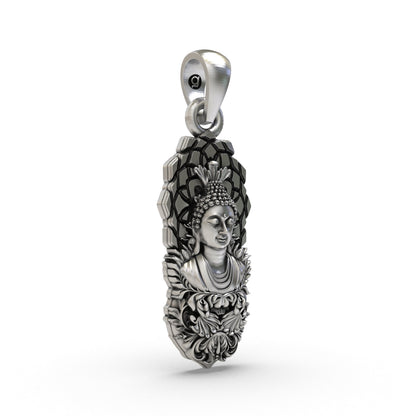 925 Silver Buddha Pendant | Spiritual Zen Meditation Jewelry for Men & Women