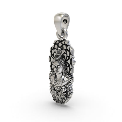 925 Silver Buddha Pendant | Spiritual Zen Meditation Jewelry for Men & Women
