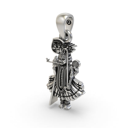 925 Silver Ranchhodraiji Maharaj Pendant – Dakor Krishna Jewelry | Handmade Spiritual Pendant for Devotees