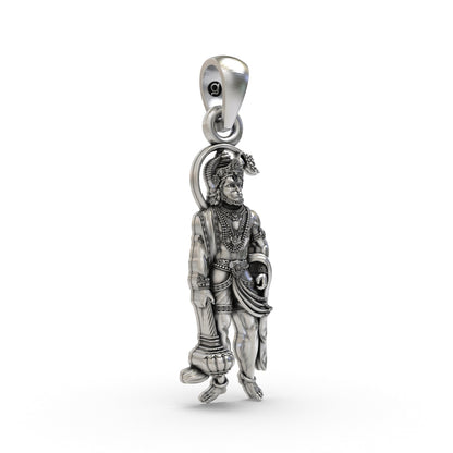 925 Silver Hanumanji Pendant | Bajrangbali Strength & Protection Jewelry for Men & Women