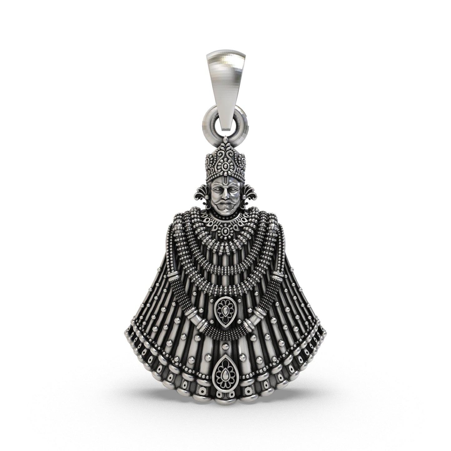925 Silver Khatu Shyam Ji Pendant | Barbarik Spiritual Jewelry for Devotees