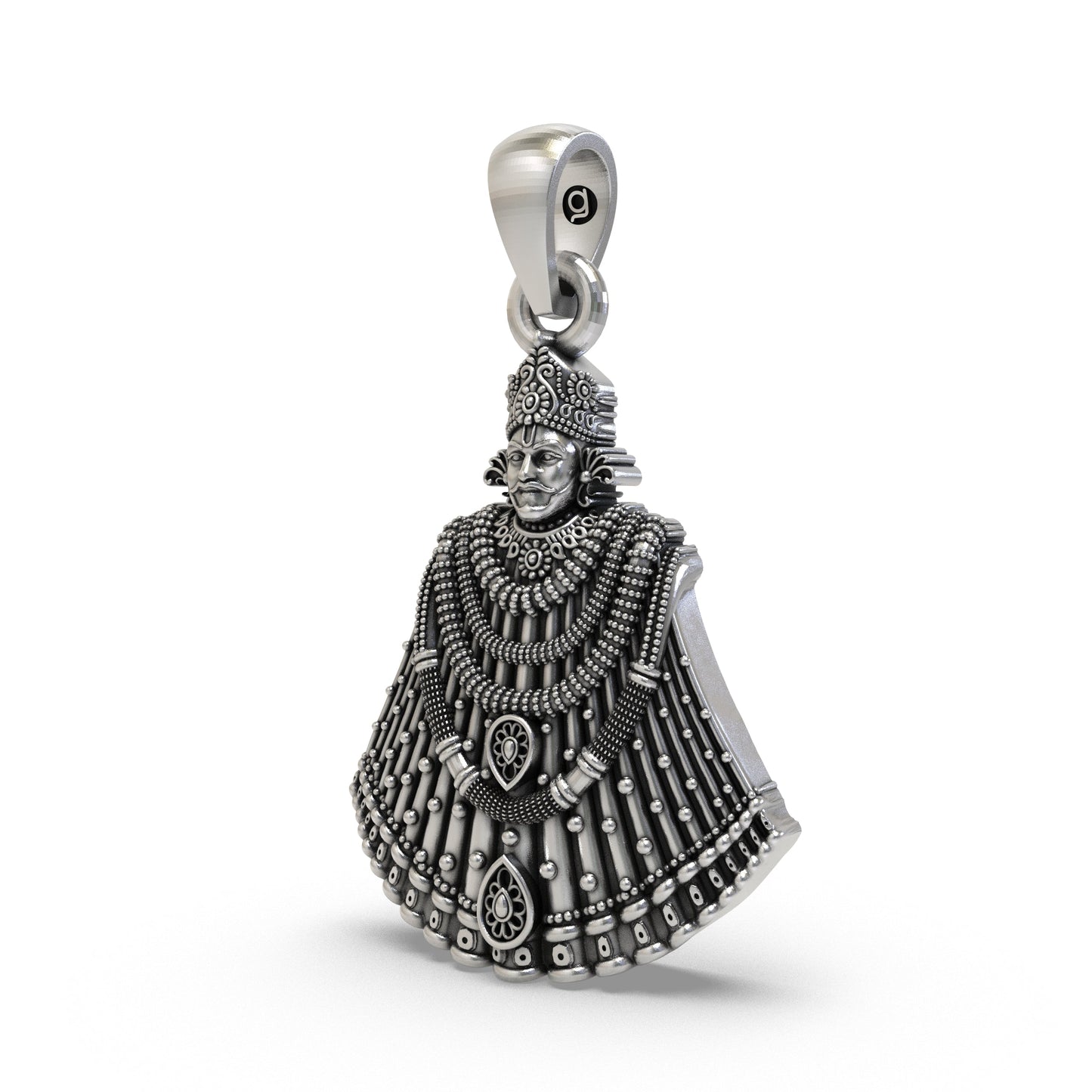 925 Silver Khatu Shyam Ji Pendant | Barbarik Spiritual Jewelry for Devotees