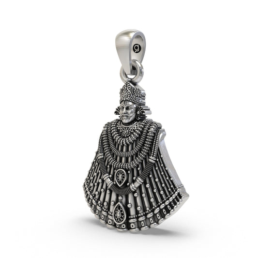 925 Silver Khatu Shyam Ji Pendant | Barbarik Spiritual Jewelry for Devotees