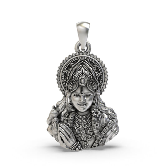 925 Silver Krishna Face Pendant | Shree Krishna Spiritual Jewelry for Men & Women