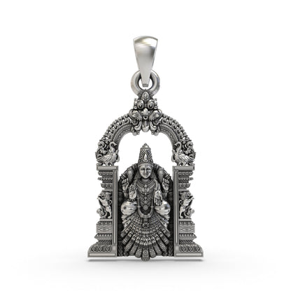 925 Silver Padmavathi Devi Pendant | Alamelu Manga Lakshmi Jewelry for Wealth & Prosperity