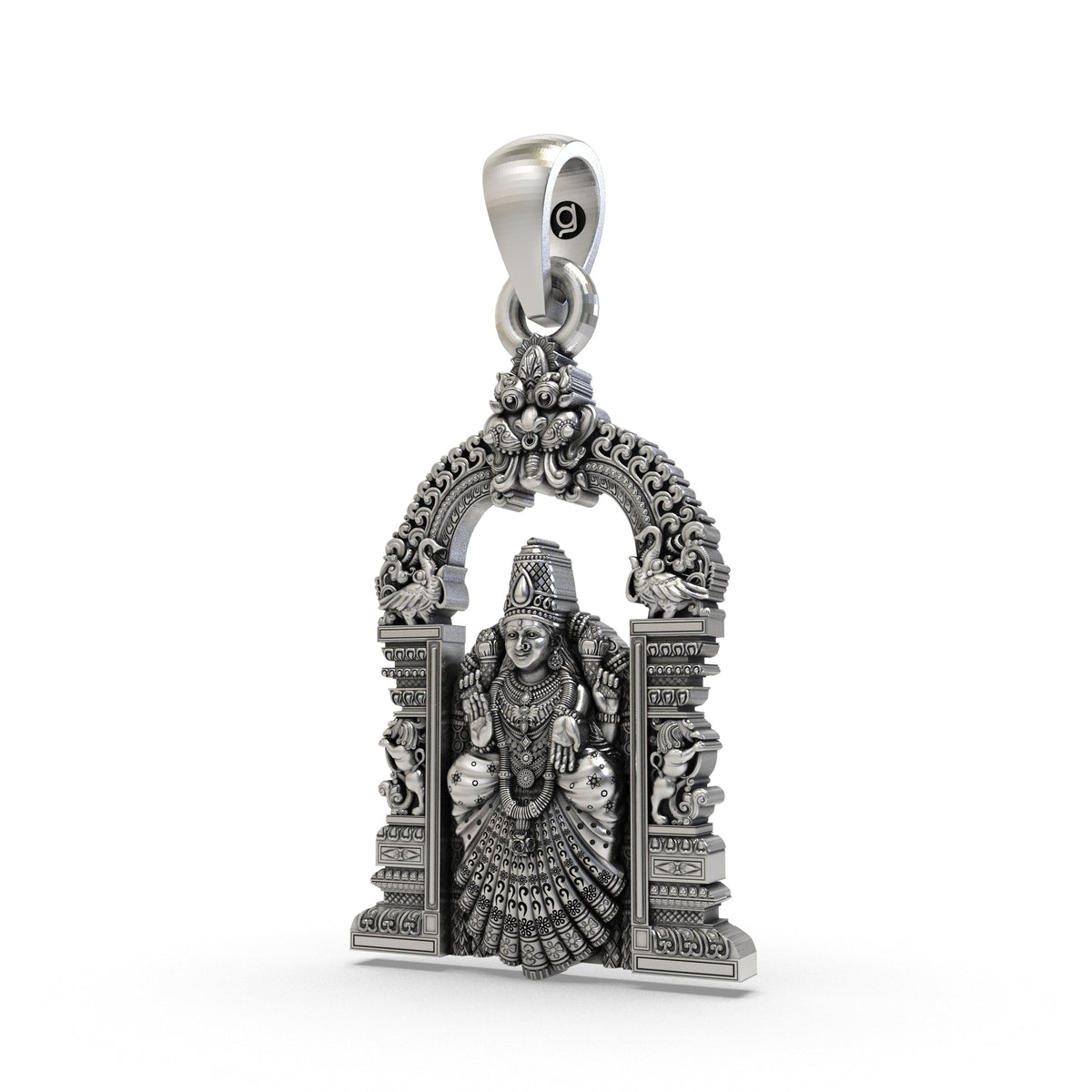 925 Silver Padmavathi Devi Pendant | Alamelu Manga Lakshmi Jewelry for Wealth & Prosperity